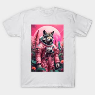 AstroWolf in Alien Jungle T-Shirt